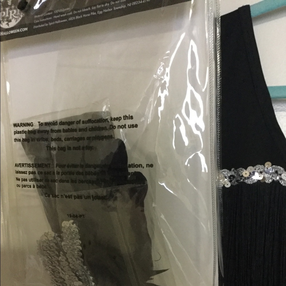 Fancy Black Flapper costume dress - Picture 2 of 2